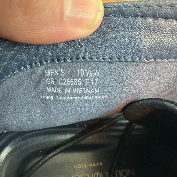 Mens Cole Haan Grand.Os Black Leather Comfort Chukka Ankle Boots Size 10.5 W GUC main image 7